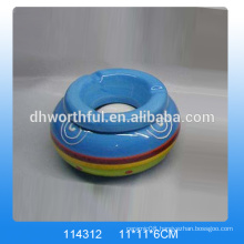 Ceramic custom ashtray,ceramic ashtray with logo for wholesale